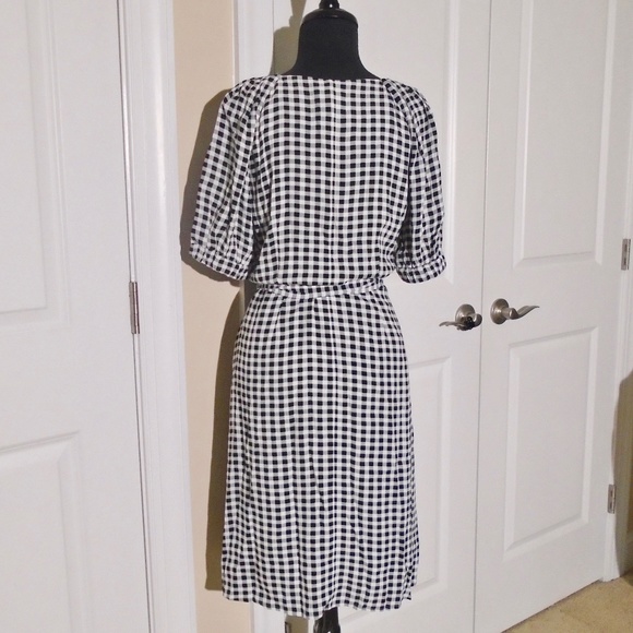 ANN TAYLOR NWT Gingham Belted Shirtdress 8P - Picture 9 of 9